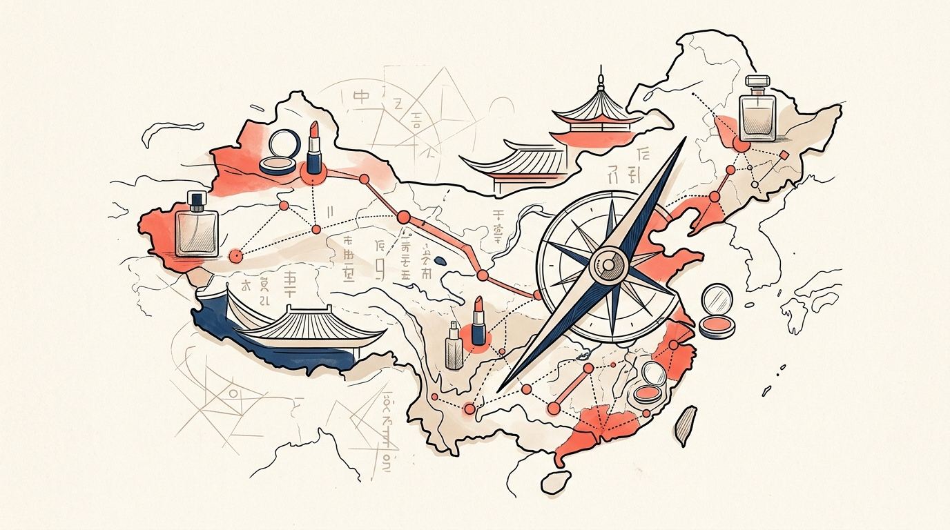 Illustration of the strategic work conducted for Armani Beauty