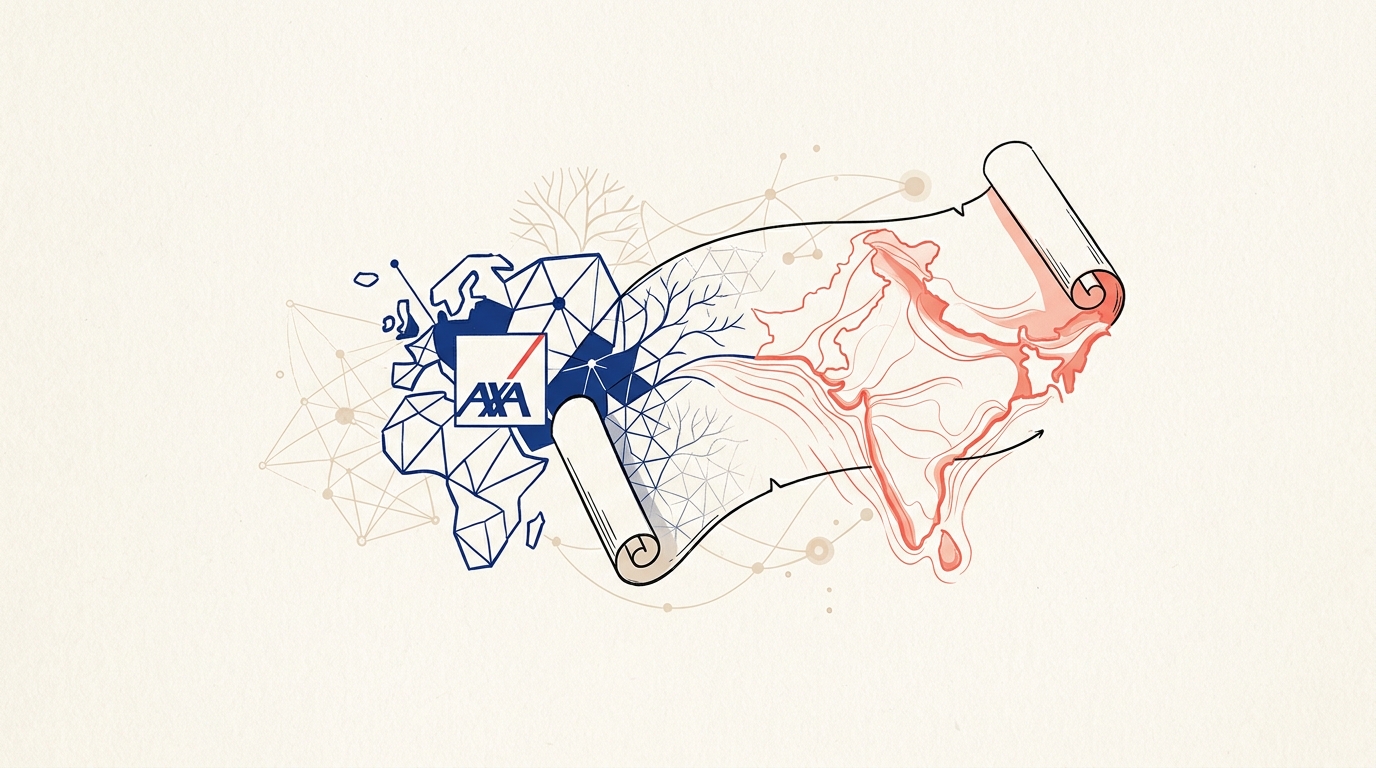 Illustration d'une stratégie de lancement assurance vie AXA en Inde