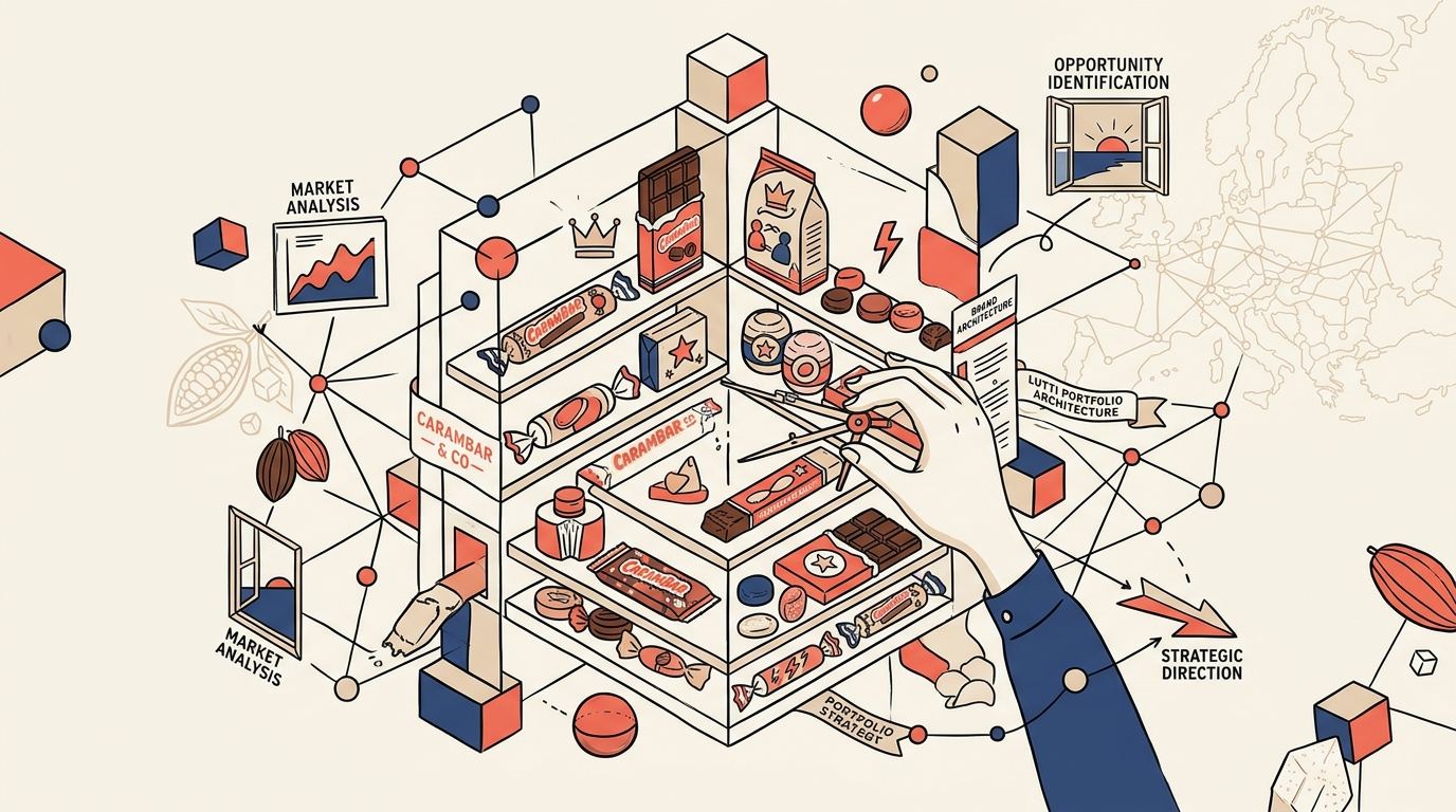 Illustration of the learnings and trade-offs from the Carambar & Co (Lutti portfolio) case