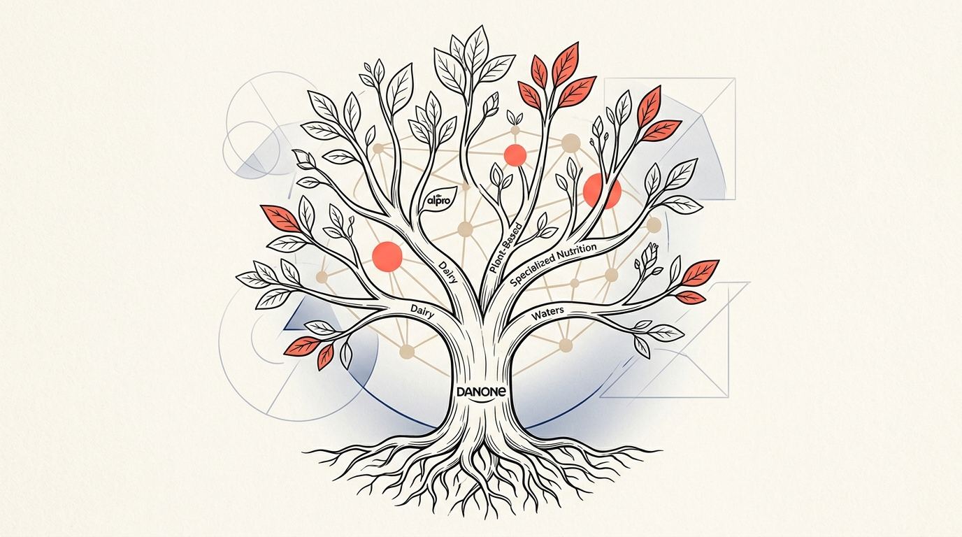Illustration of the strategic work conducted for Danone — Dairy