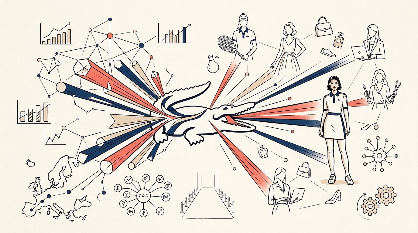 Illustration of the strategic work conducted for Lacoste