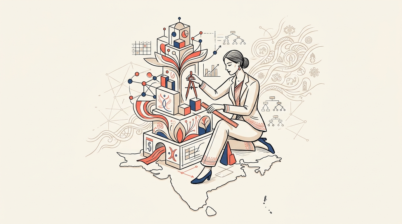Illustration des territoires de communication Lakmé en Inde