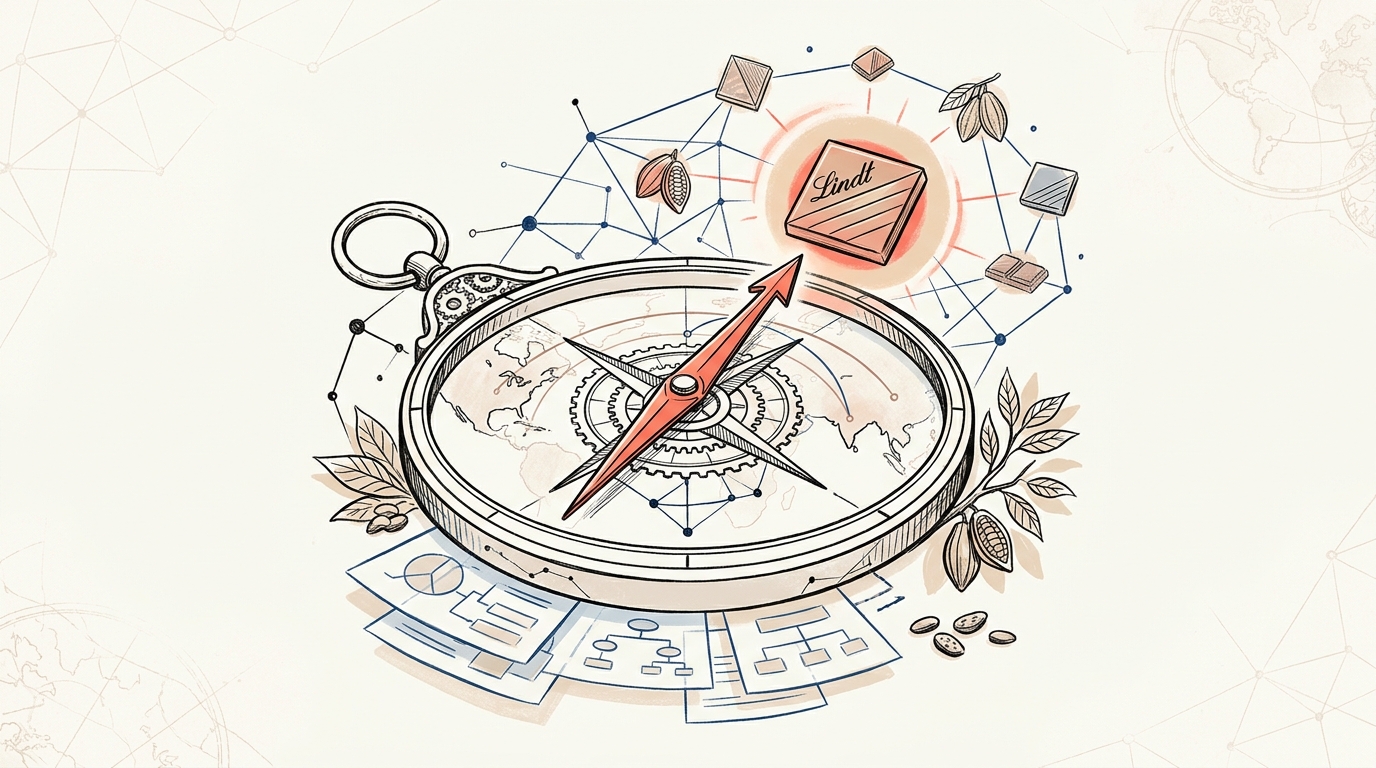 Illustration de l'architecture de portefeuille Lindt Excellence