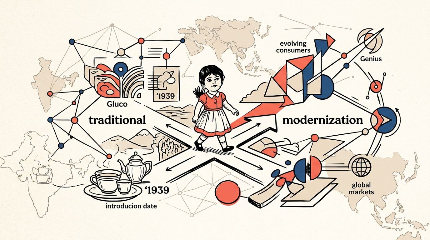 Illustration of the strategic work conducted for Parle G (Parle Products)